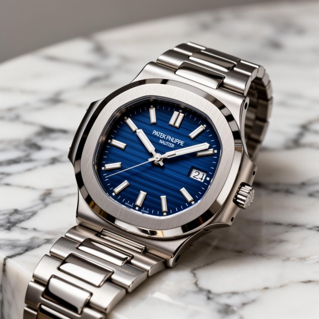 Nautilus, Steel Blue Dial